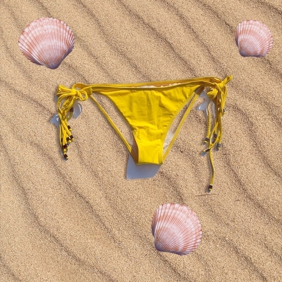 Koral Other - Koral Yellow Side Tie String Bikini▪︎L